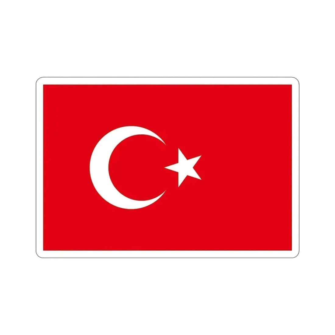 Flag of Turkey STICKER Vinyl Die-Cut Decal - The Sticker Space