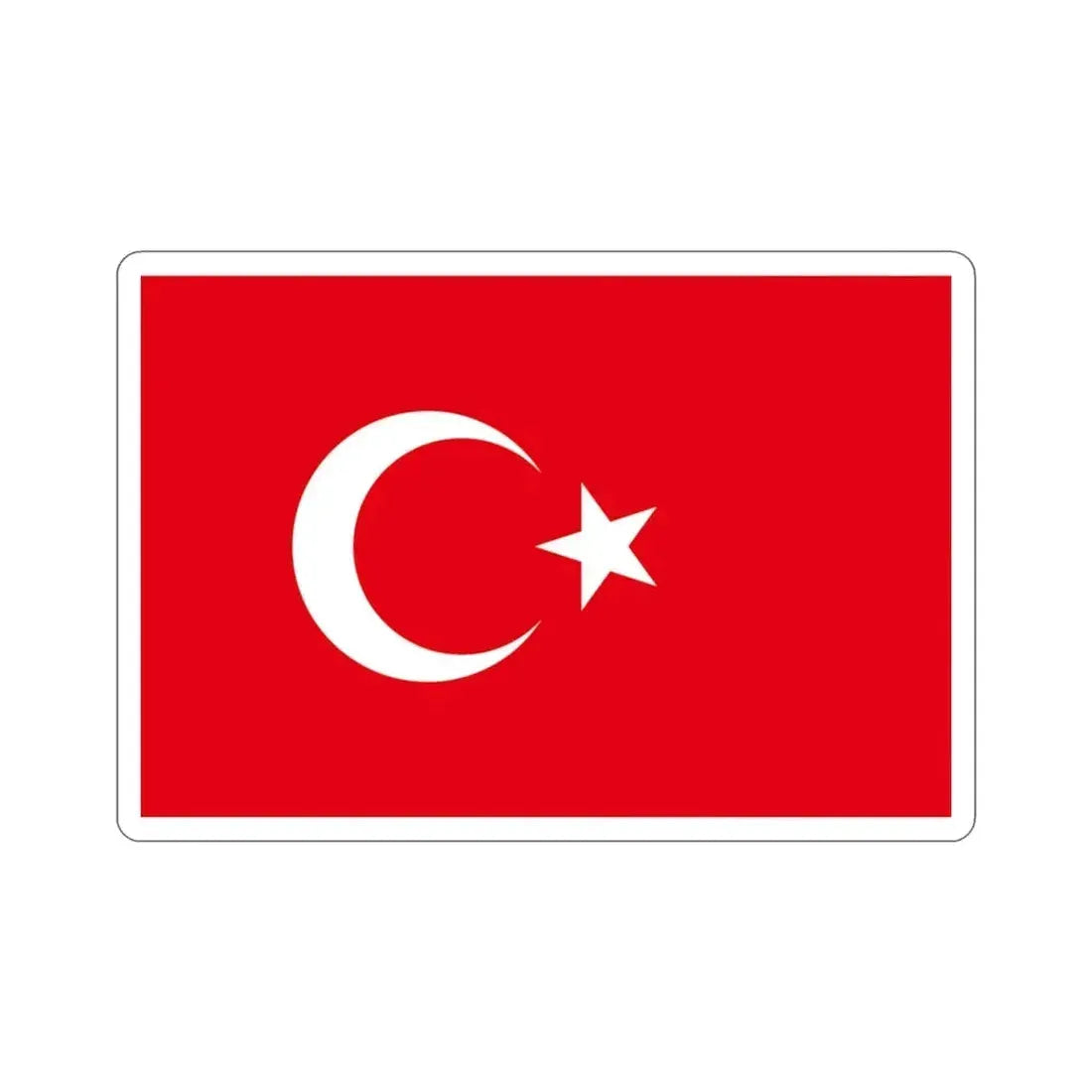 Flag of Turkey STICKER Vinyl Die-Cut Decal - The Sticker Space