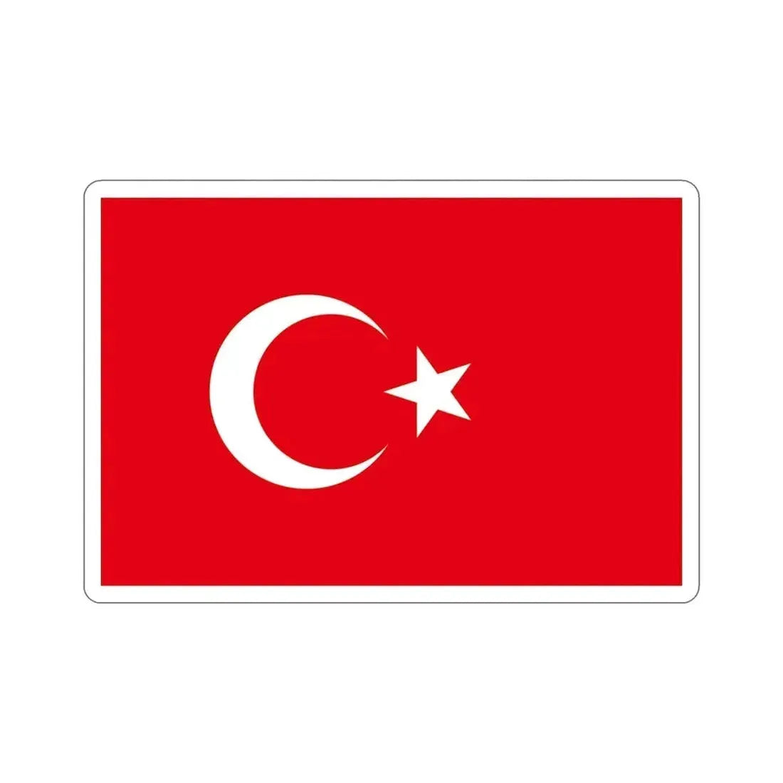 Flag of Turkey STICKER Vinyl Die-Cut Decal - The Sticker Space