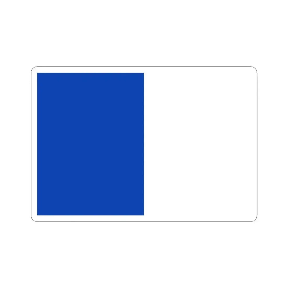 Flag of Turnhout (Belgium) STICKER Vinyl Kiss-Cut Decal 4 Inch White - The Sticker Space