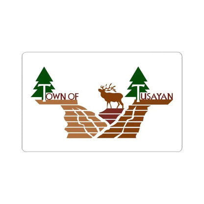 Flag of Tusayan Arizona (United States) STICKER Vinyl Kiss-Cut Decal 6 Inch White - The Sticker Space