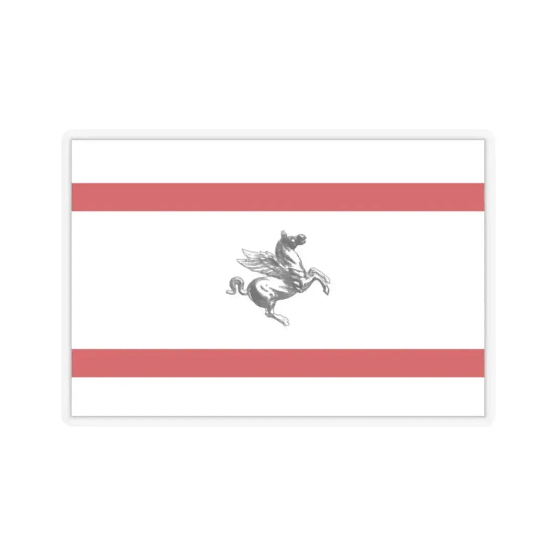 Flag of Tuscany Italy - STICKER Vinyl Kiss-Cut Decal 2 Inch Transparent - The Sticker Space