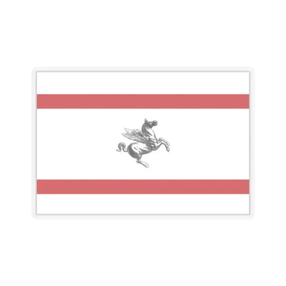 Flag of Tuscany Italy - STICKER Vinyl Kiss-Cut Decal 2 Inch Transparent - The Sticker Space