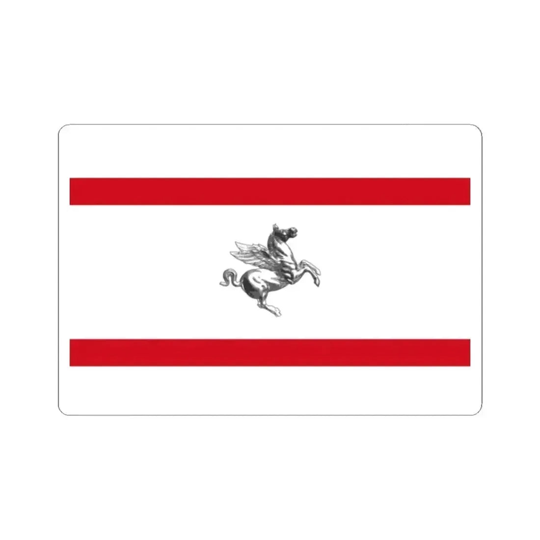 Flag of Tuscany Italy - STICKER Vinyl Kiss-Cut Decal 2 Inch White - The Sticker Space