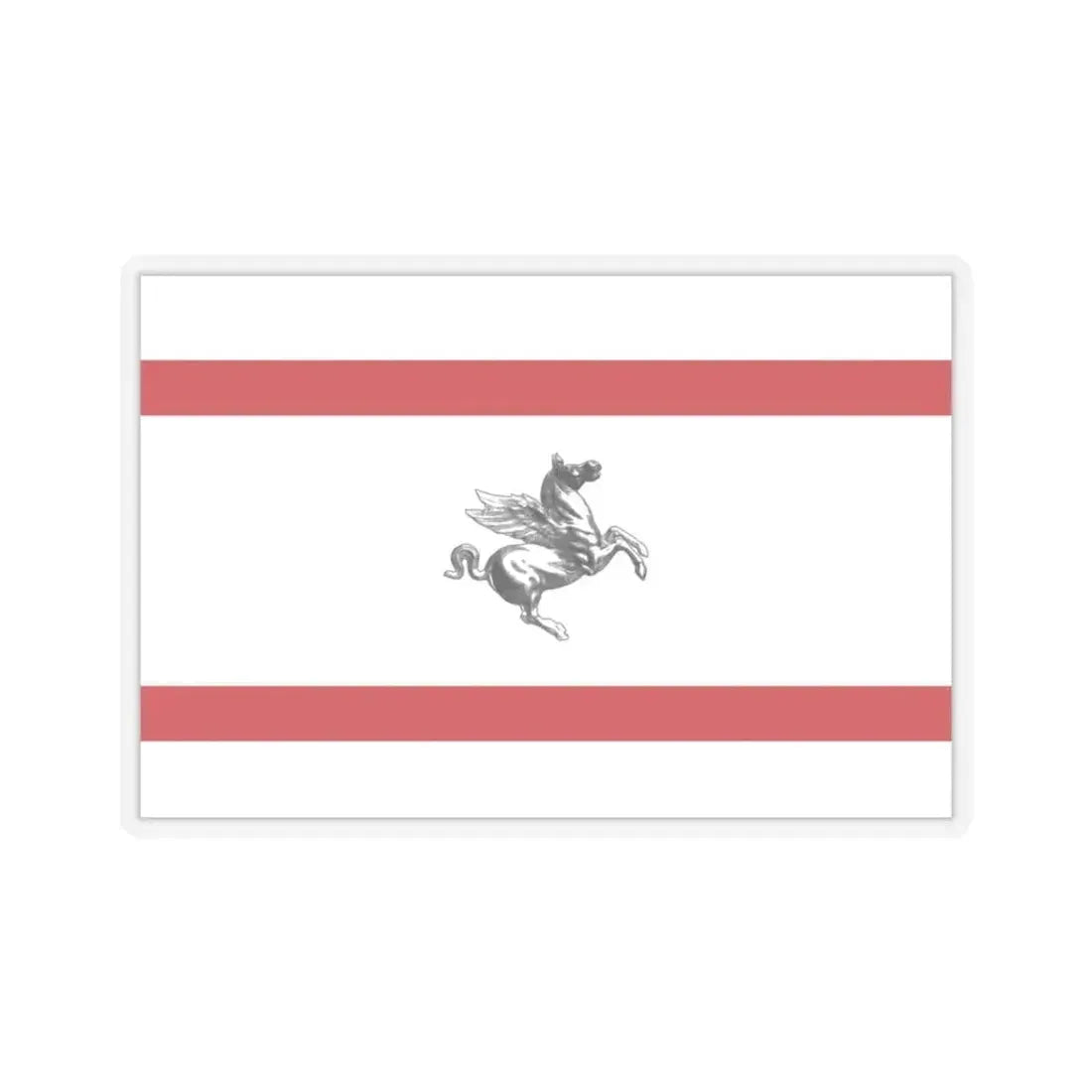 Flag of Tuscany Italy - STICKER Vinyl Kiss-Cut Decal 3 Inch Transparent - The Sticker Space
