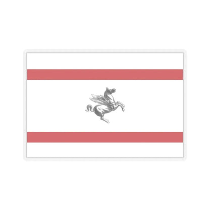 Flag of Tuscany Italy - STICKER Vinyl Kiss-Cut Decal 3 Inch Transparent - The Sticker Space