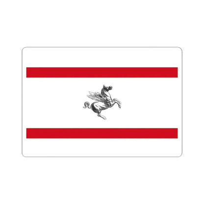Flag of Tuscany Italy - STICKER Vinyl Kiss-Cut Decal 4 Inch White - The Sticker Space