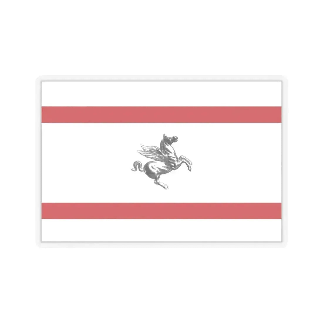 Flag of Tuscany Italy - STICKER Vinyl Kiss-Cut Decal 6 Inch Transparent - The Sticker Space