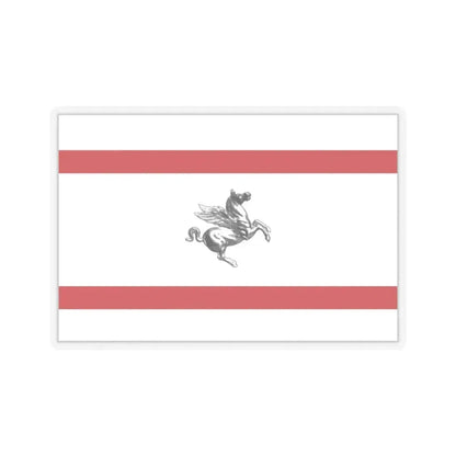 Flag of Tuscany Italy - STICKER Vinyl Kiss-Cut Decal 6 Inch Transparent - The Sticker Space