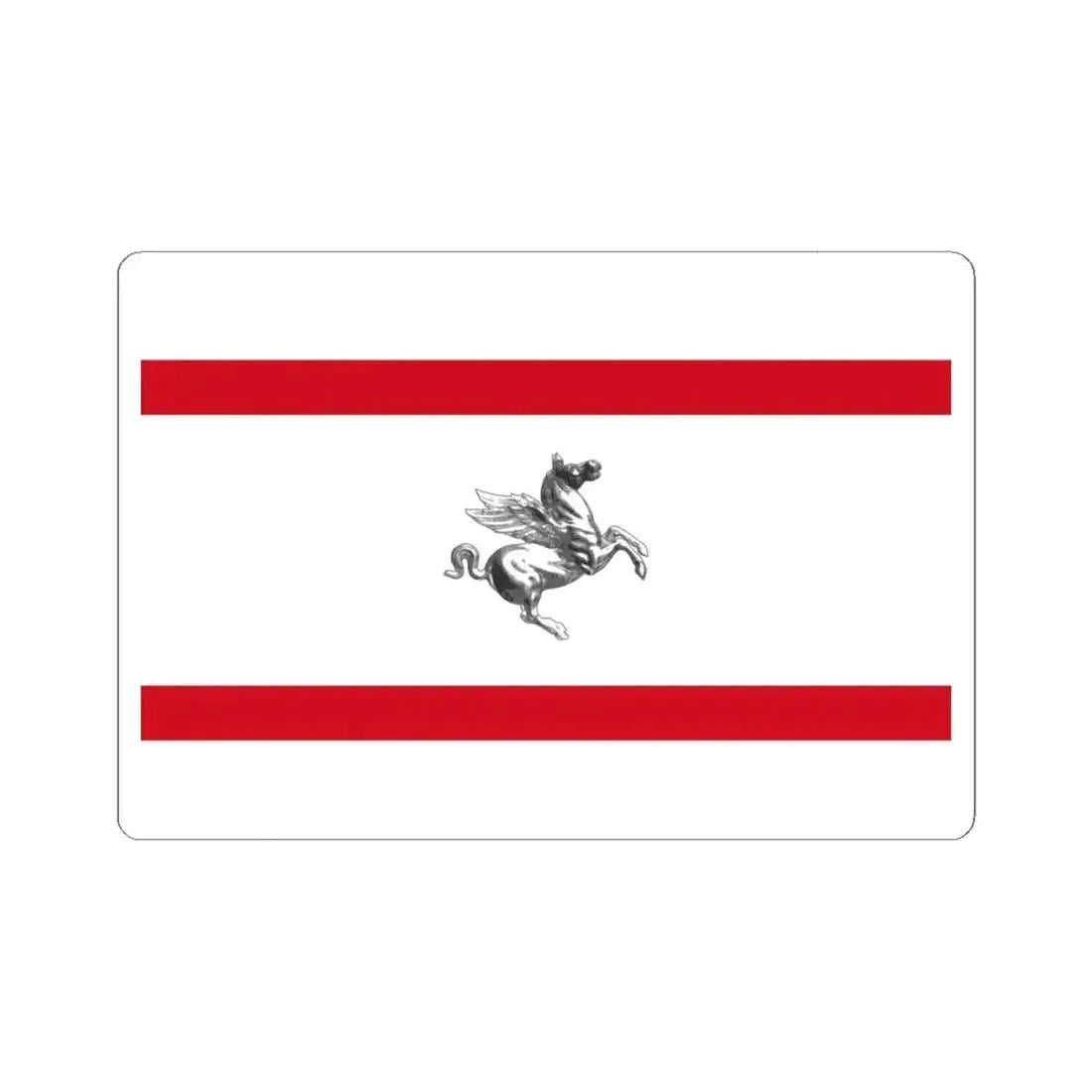 Flag of Tuscany Italy - STICKER Vinyl Kiss-Cut Decal 6 Inch White - The Sticker Space
