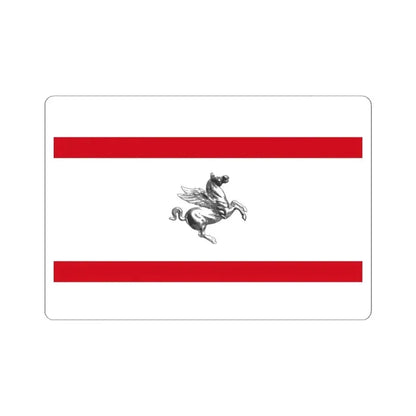 Flag of Tuscany Italy - STICKER Vinyl Kiss-Cut Decal 6 Inch White - The Sticker Space