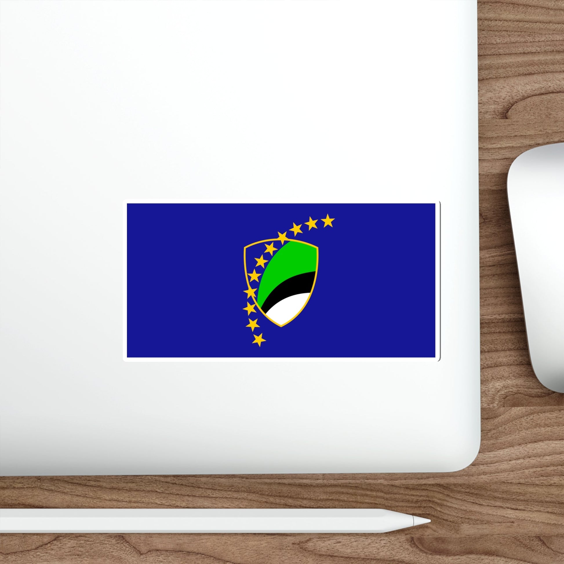 Flag of Tuzla Canton Bosnia and Herzegovina STICKER Vinyl Die-Cut Decal-The Sticker Space