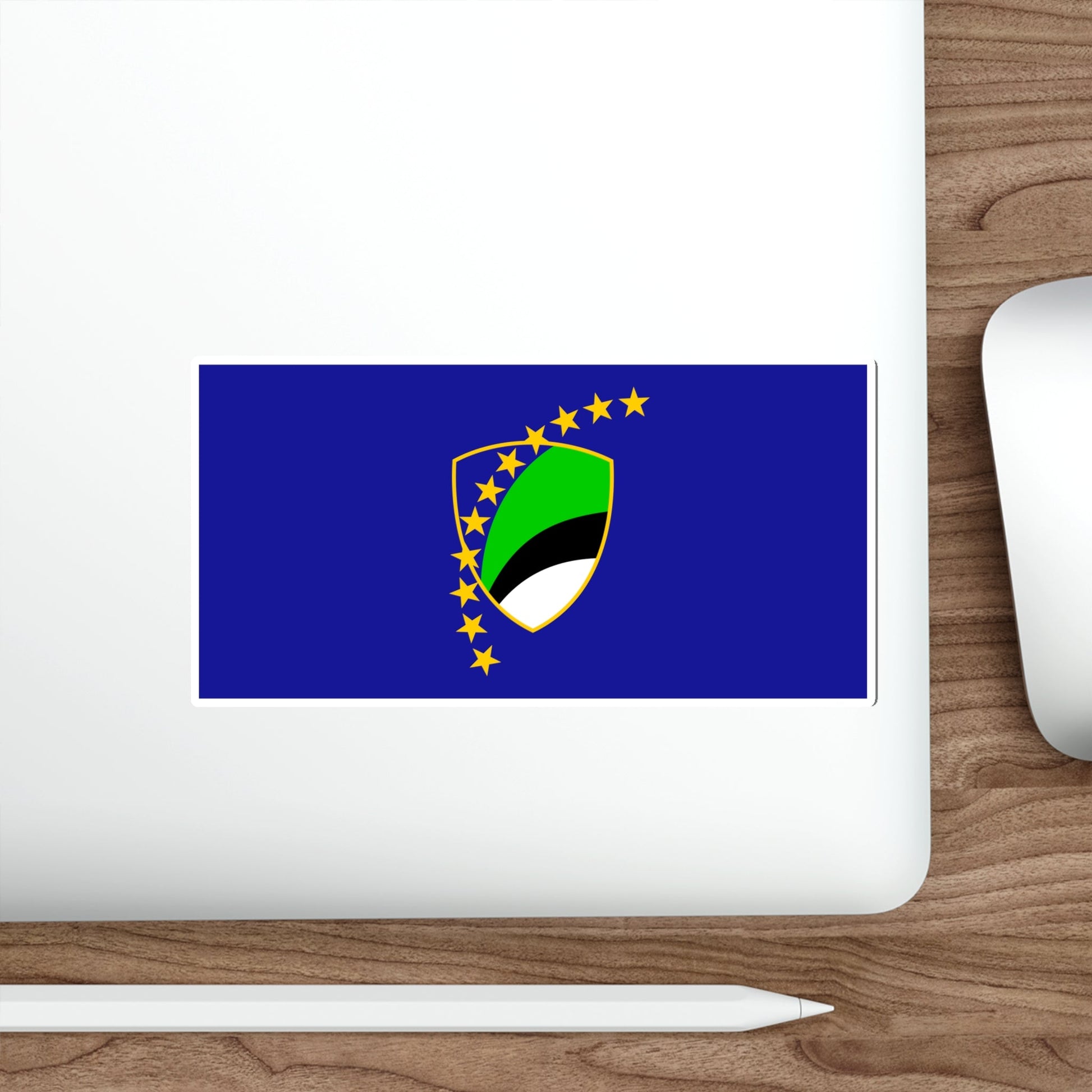 Flag of Tuzla Canton Bosnia and Herzegovina STICKER Vinyl Die-Cut Decal-The Sticker Space