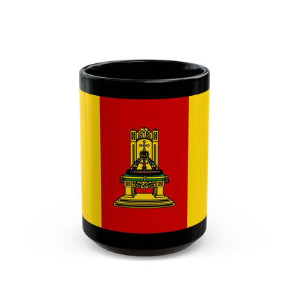 Flag of Tver Oblast Russia - Black Coffee Mug-15oz-The Sticker Space