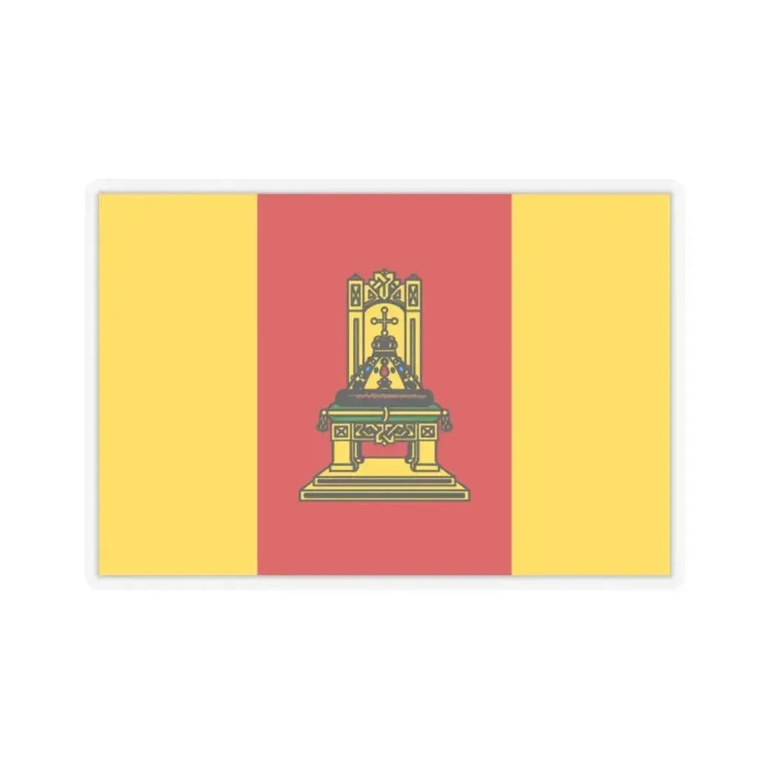 Flag of Tver Oblast Russia - STICKER Vinyl Kiss-Cut Decal 2 Inch Transparent - The Sticker Space