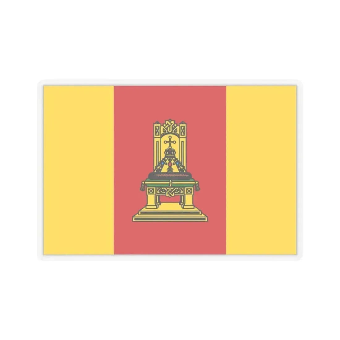 Flag of Tver Oblast Russia - STICKER Vinyl Kiss-Cut Decal 3 Inch Transparent - The Sticker Space