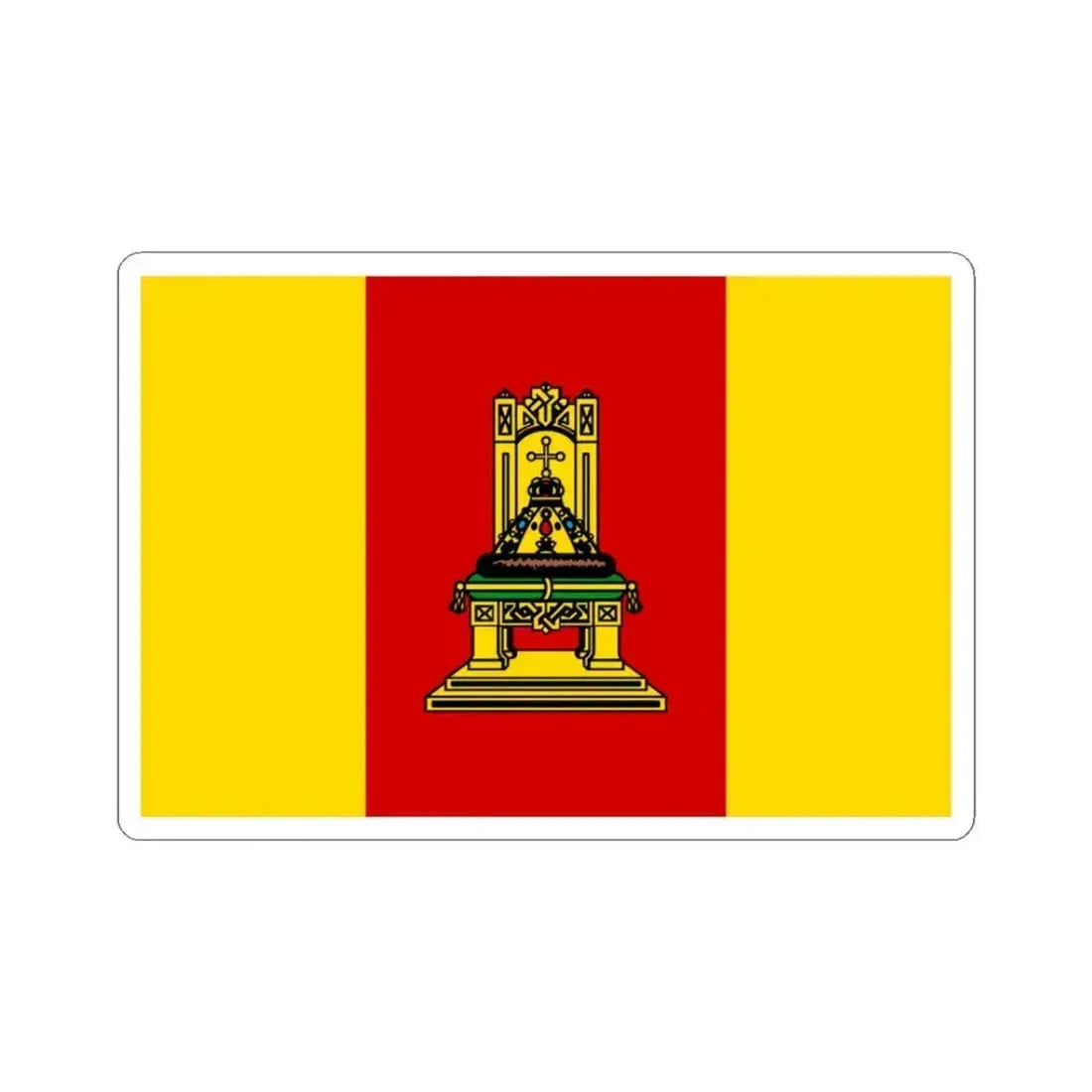 Flag of Tver Oblast Russia - STICKER Vinyl Kiss-Cut Decal 3 Inch White - The Sticker Space
