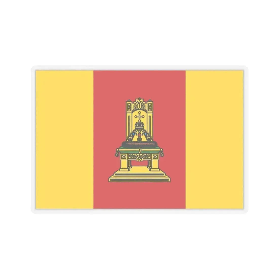 Flag of Tver Oblast Russia - STICKER Vinyl Kiss-Cut Decal 4 Inch Transparent - The Sticker Space