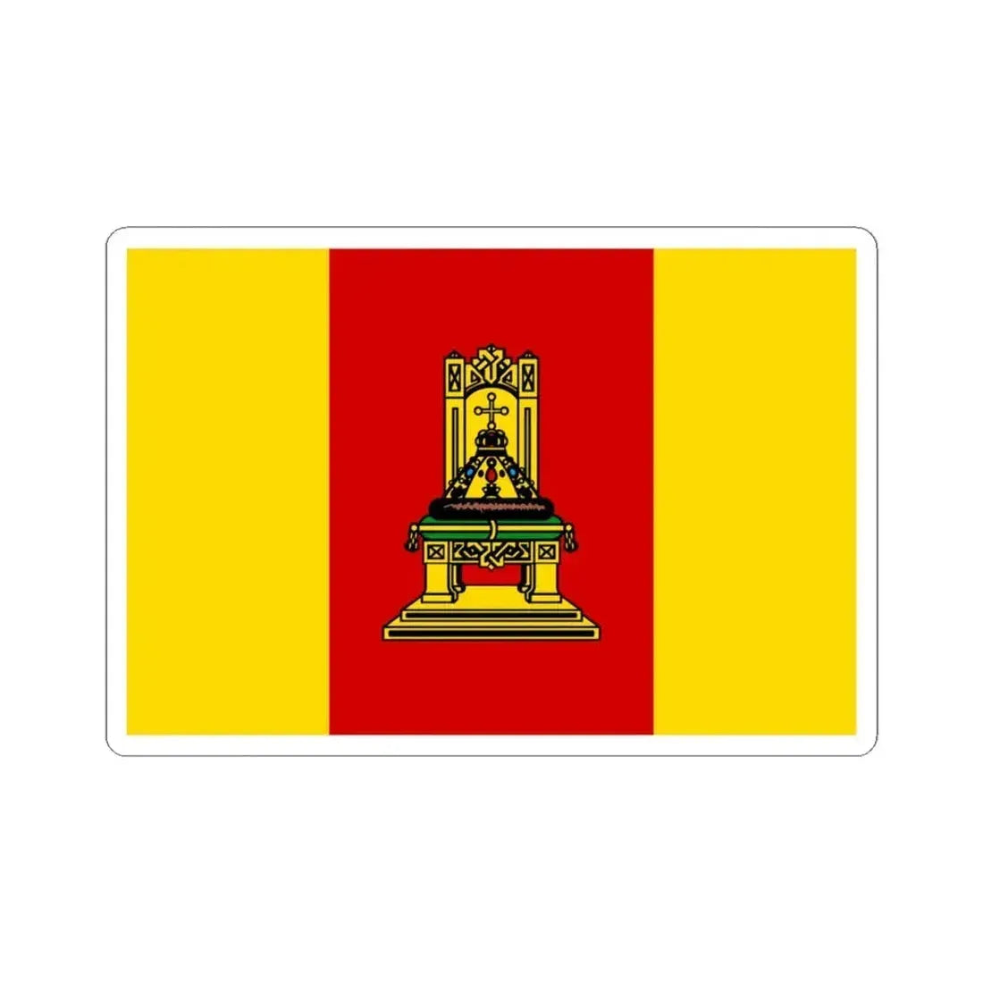 Flag of Tver Oblast Russia - STICKER Vinyl Kiss-Cut Decal 4 Inch White - The Sticker Space