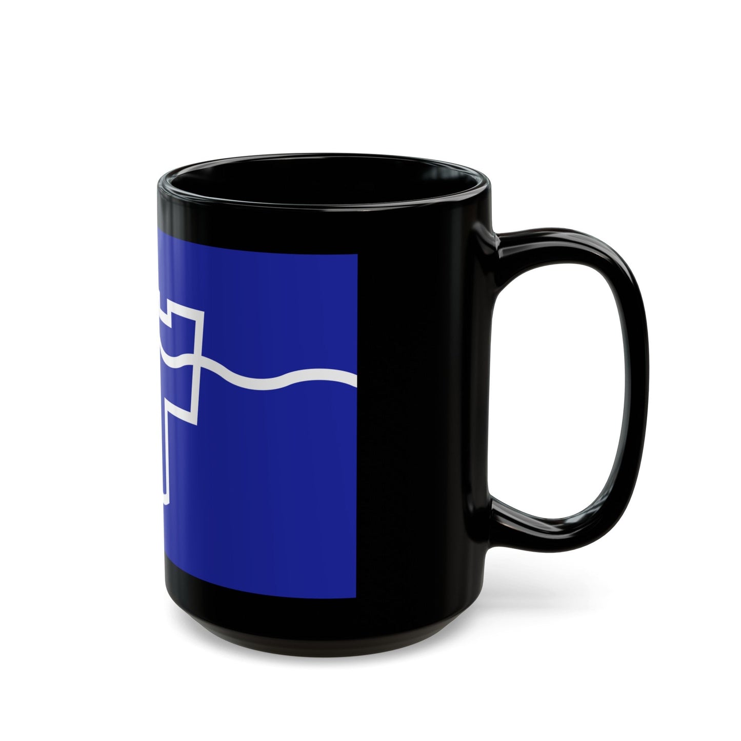 Flag of Tyne & Wear UK - Black Coffee Mug-The Sticker Space