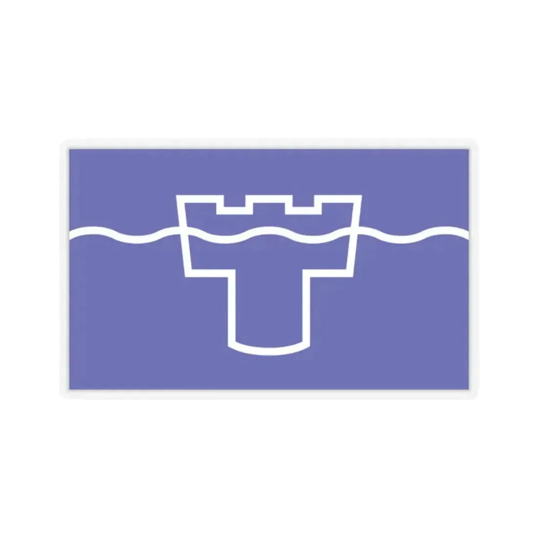 Flag of Tyne & Wear UK - STICKER Vinyl Kiss-Cut Decal 2 Inch Transparent - The Sticker Space