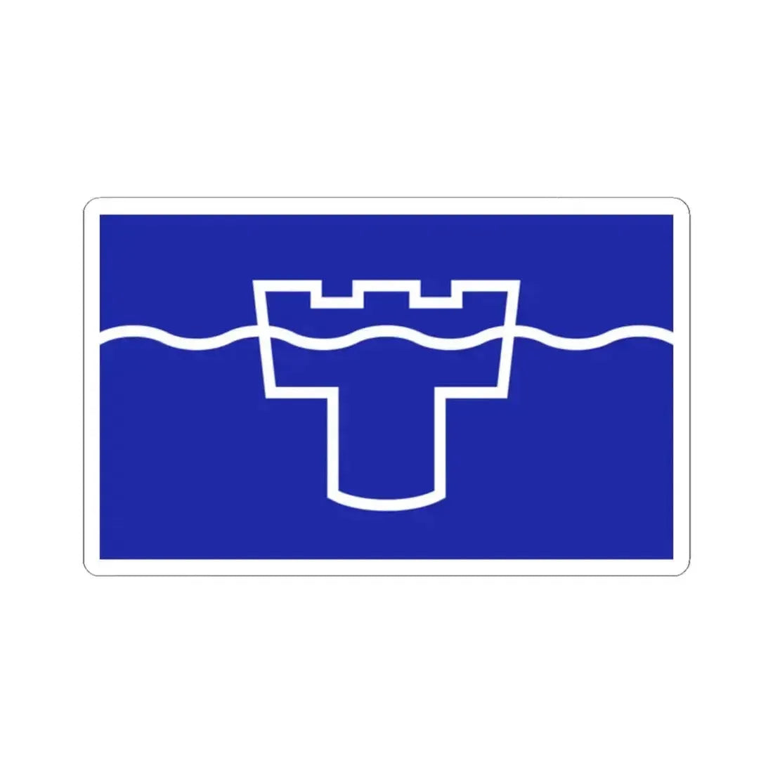 Flag of Tyne & Wear UK - STICKER Vinyl Kiss-Cut Decal 2 Inch White - The Sticker Space