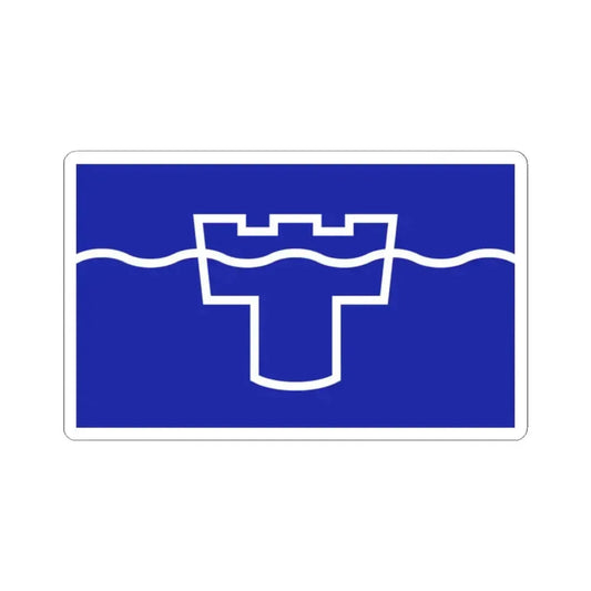 Flag of Tyne & Wear UK - STICKER Vinyl Kiss-Cut Decal 2 Inch White - The Sticker Space