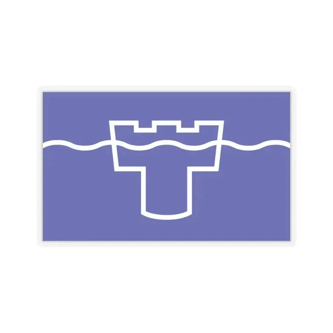 Flag of Tyne & Wear UK - STICKER Vinyl Kiss-Cut Decal 3 Inch Transparent - The Sticker Space