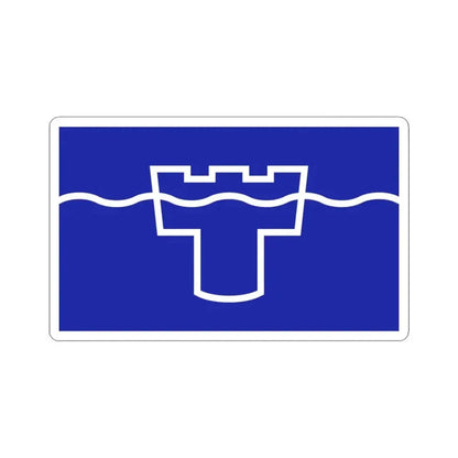 Flag of Tyne & Wear UK - STICKER Vinyl Kiss-Cut Decal 3 Inch White - The Sticker Space