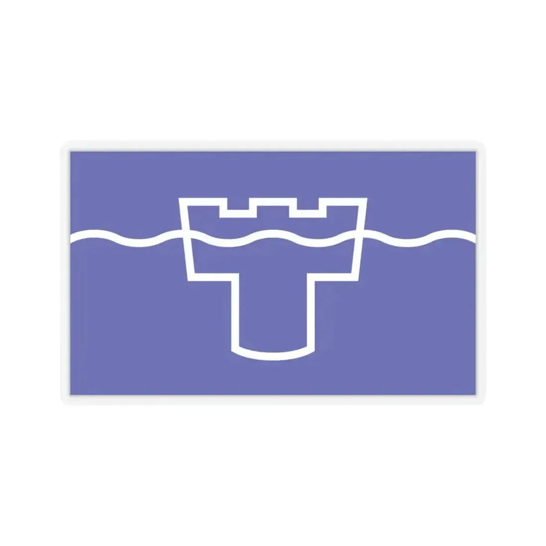 Flag of Tyne & Wear UK - STICKER Vinyl Kiss-Cut Decal 4 Inch Transparent - The Sticker Space