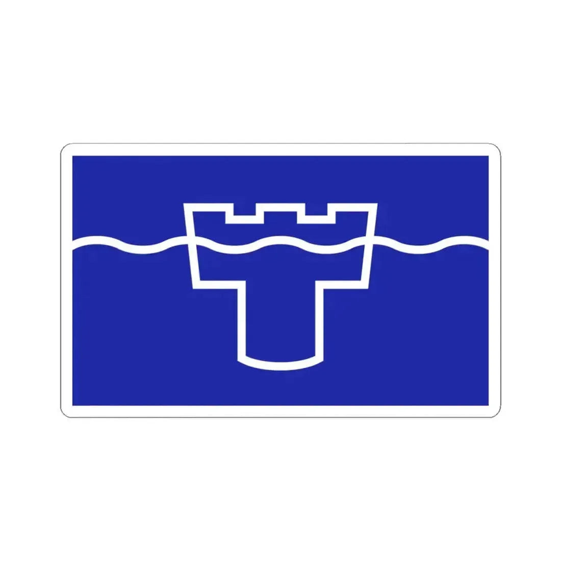 Flag of Tyne & Wear UK - STICKER Vinyl Kiss-Cut Decal 4 Inch White - The Sticker Space