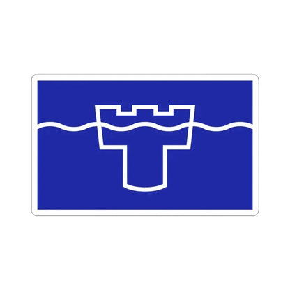 Flag of Tyne & Wear UK - STICKER Vinyl Kiss-Cut Decal 4 Inch White - The Sticker Space