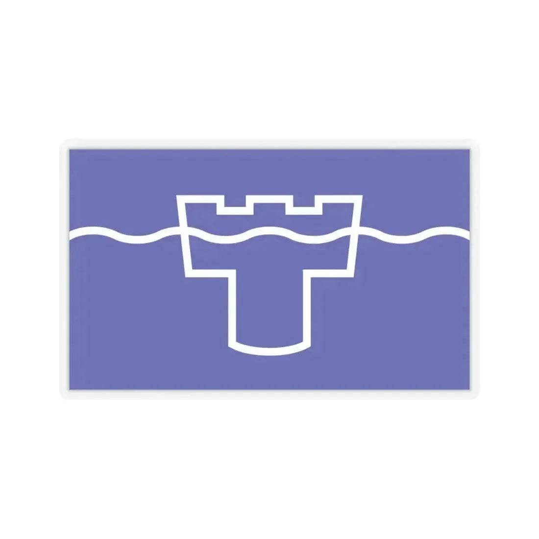 Flag of Tyne & Wear UK - STICKER Vinyl Kiss-Cut Decal 6 Inch Transparent - The Sticker Space