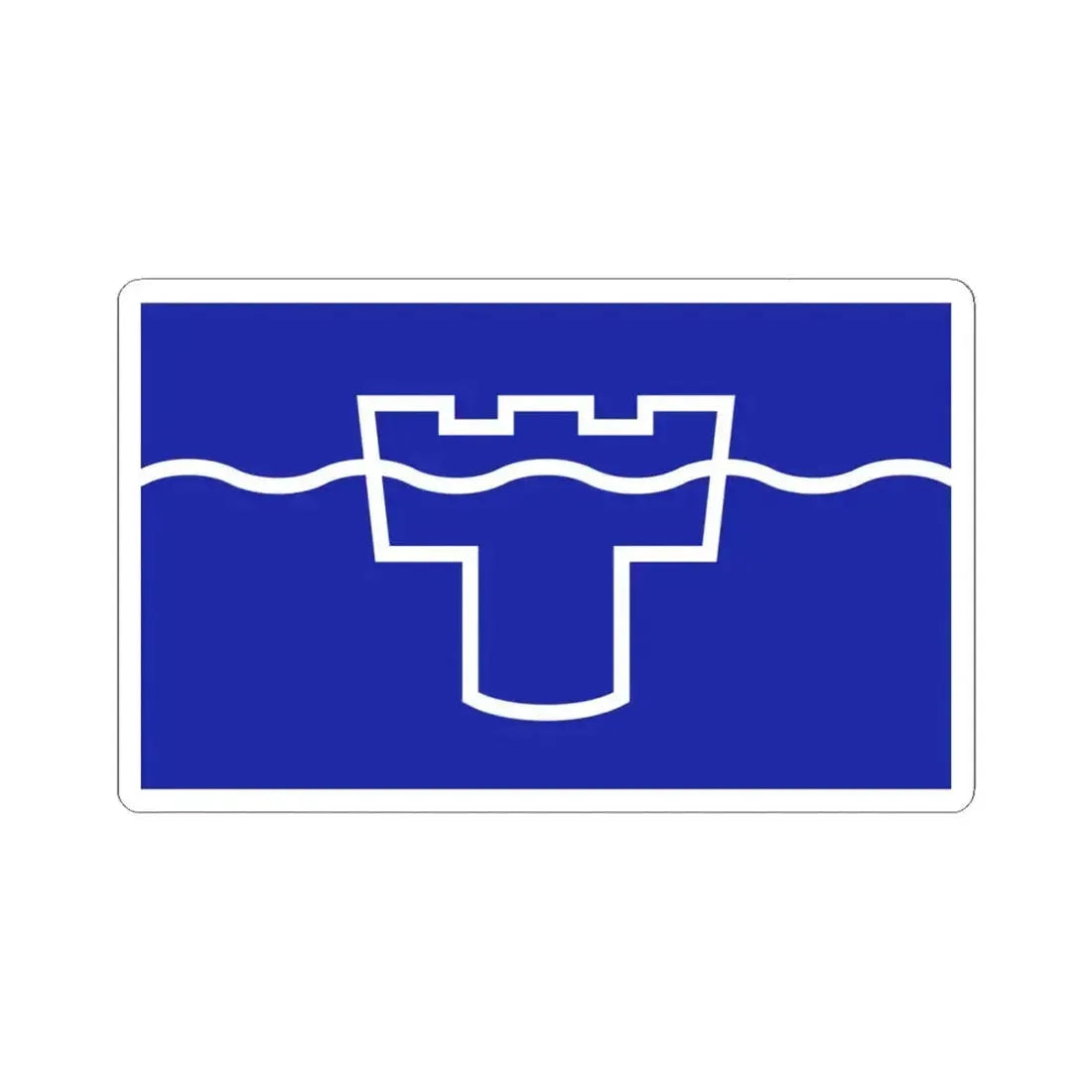 Flag of Tyne & Wear UK - STICKER Vinyl Kiss-Cut Decal 6 Inch White - The Sticker Space