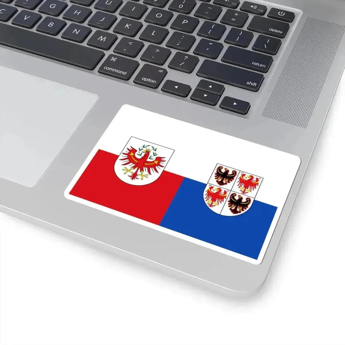 Flag of Tyrol and of Trentino-South Tyrol (Austria) STICKER Vinyl Kiss-Cut Decal - The Sticker Space