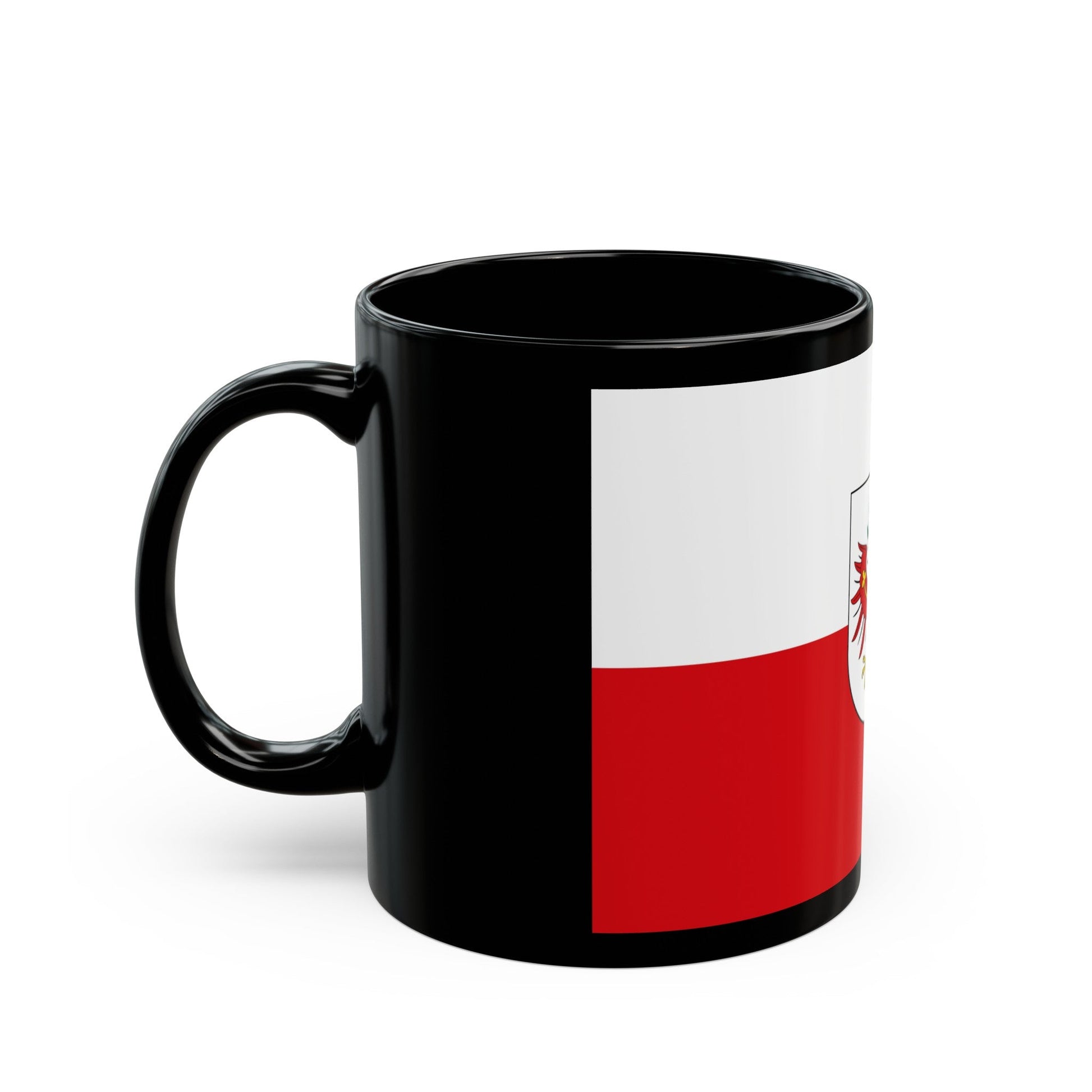 Flag of Tyrol Tirol Austria - Black Coffee Mug-The Sticker Space