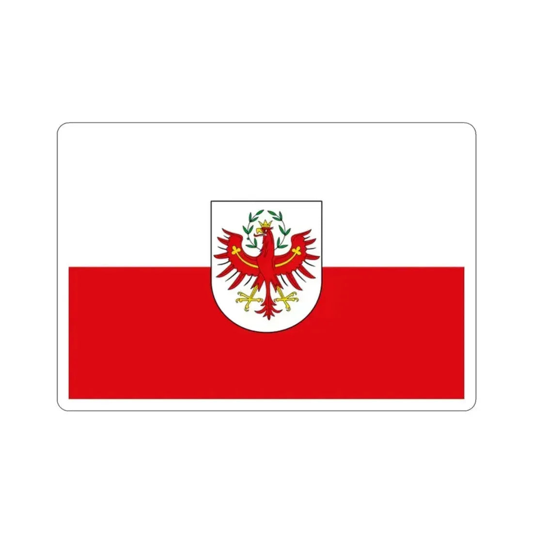 Flag of Tyrol Tirol Austria STICKER Vinyl Die-Cut Decal 2 Inch - The Sticker Space