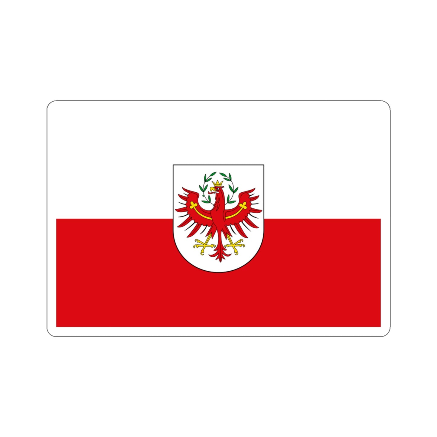 Flag of Tyrol Tirol Austria STICKER Vinyl Die-Cut Decal-3 Inch-The Sticker Space