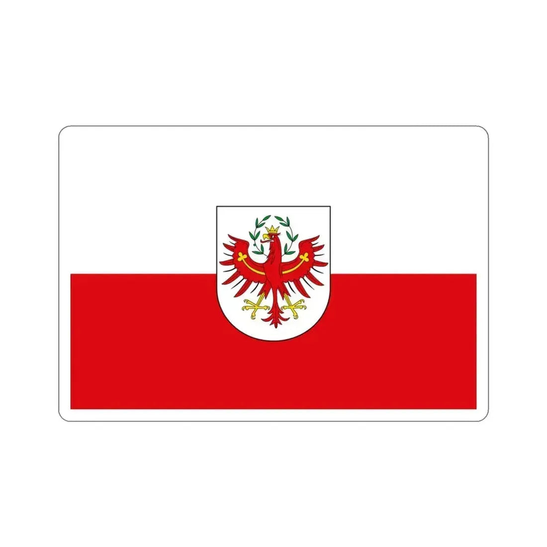 Flag of Tyrol Tirol Austria STICKER Vinyl Die-Cut Decal 3 Inch - The Sticker Space