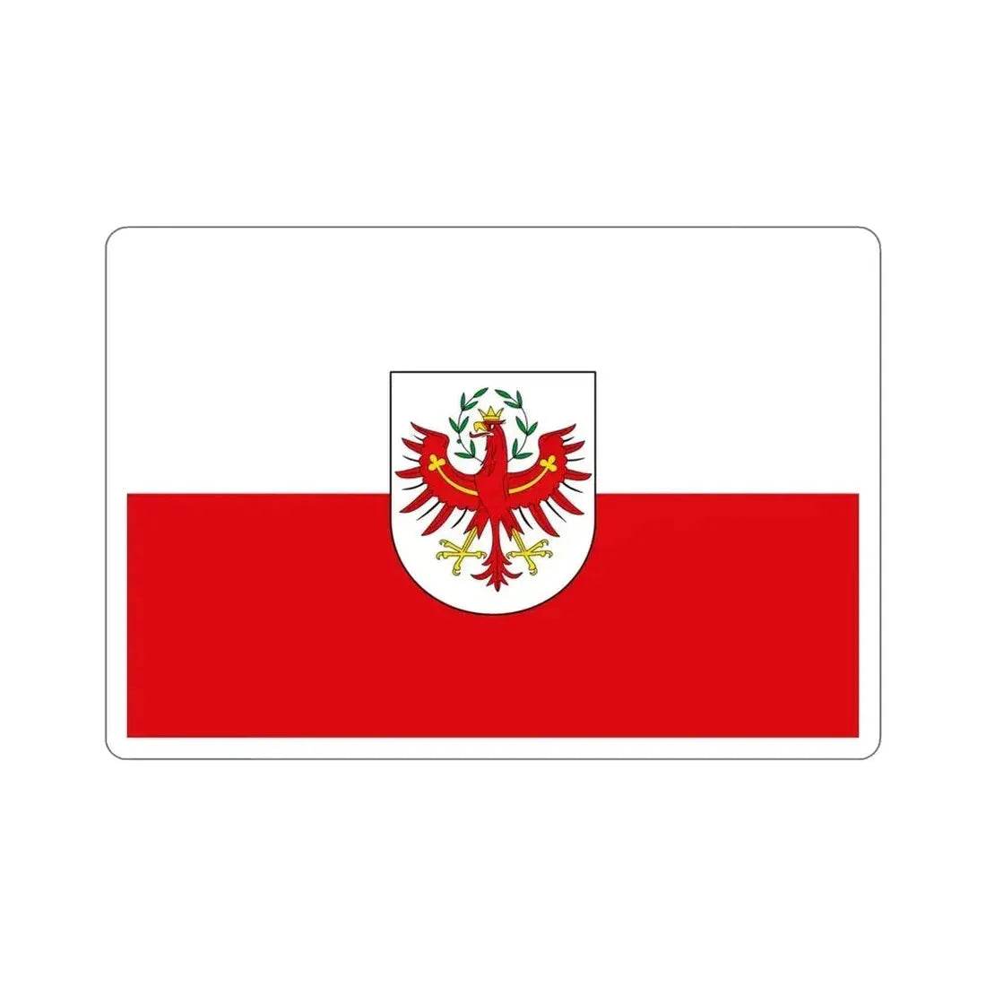 Flag of Tyrol Tirol Austria STICKER Vinyl Die-Cut Decal 4 Inch - The Sticker Space