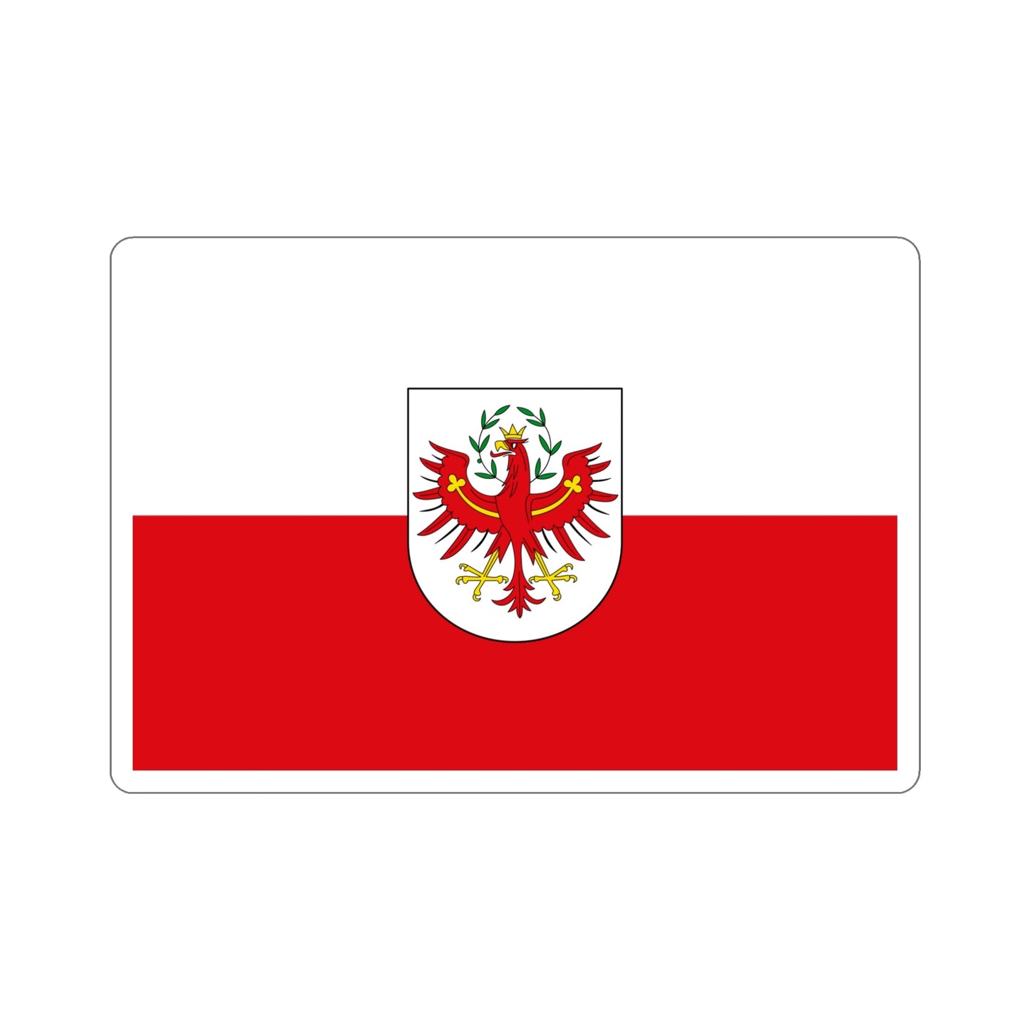 Flag of Tyrol Tirol Austria STICKER Vinyl Die-Cut Decal-5 Inch-The Sticker Space