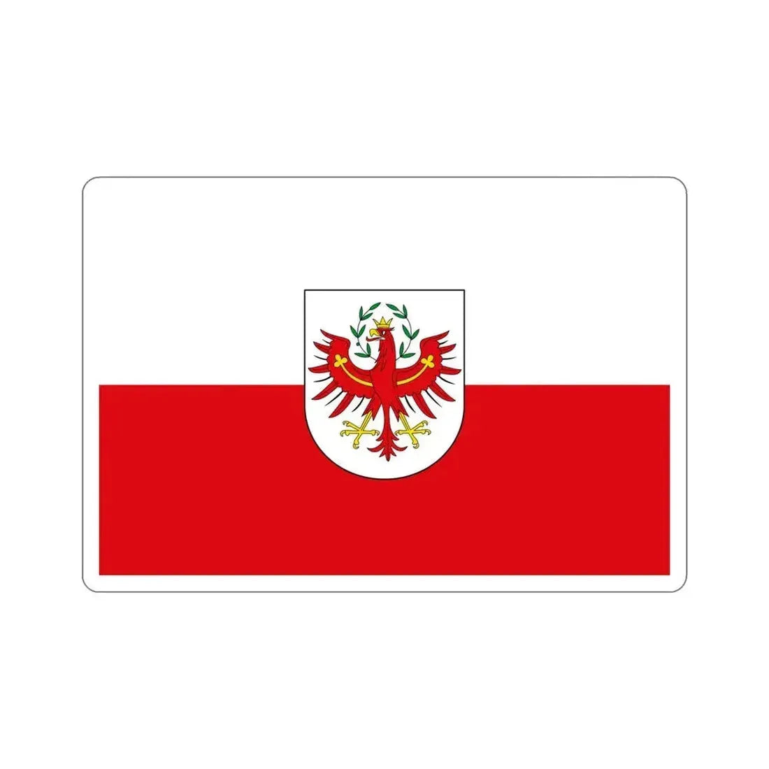 Flag of Tyrol Tirol Austria STICKER Vinyl Die-Cut Decal 5 Inch - The Sticker Space