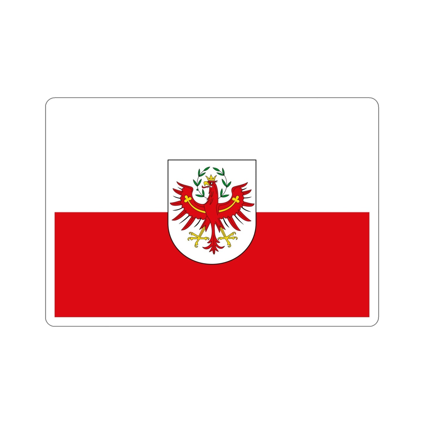 Flag of Tyrol Tirol Austria STICKER Vinyl Die-Cut Decal-6 Inch-The Sticker Space