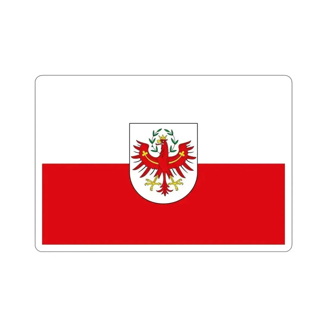 Flag of Tyrol Tirol Austria STICKER Vinyl Die-Cut Decal 6 Inch - The Sticker Space