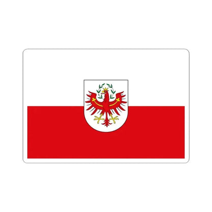 Flag of Tyrol Tirol Austria - STICKER Vinyl Kiss-Cut Decal 4 Inch White - The Sticker Space