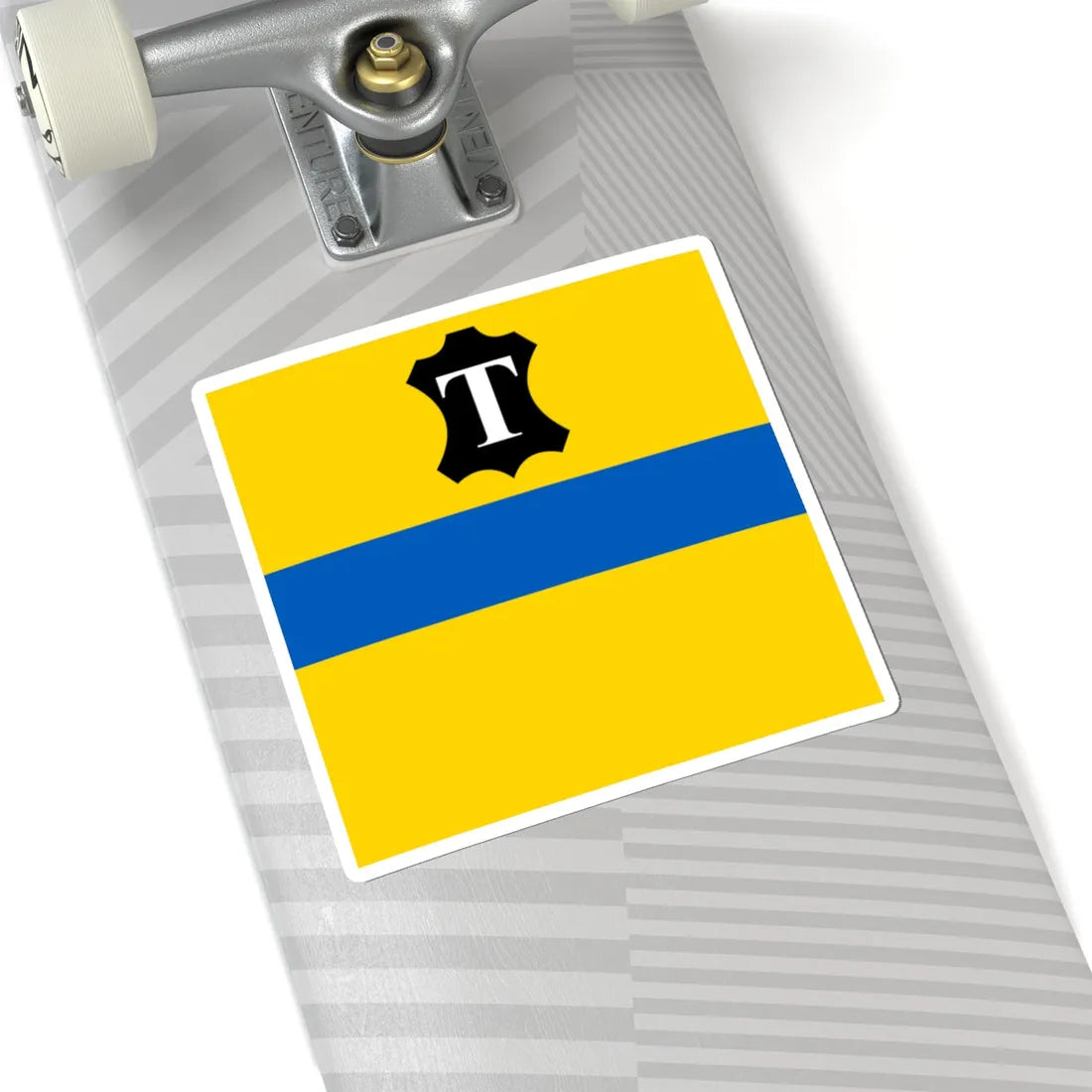 Flag of Tysmenytsia (Ukraine) STICKER Vinyl Kiss-Cut Decal - The Sticker Space