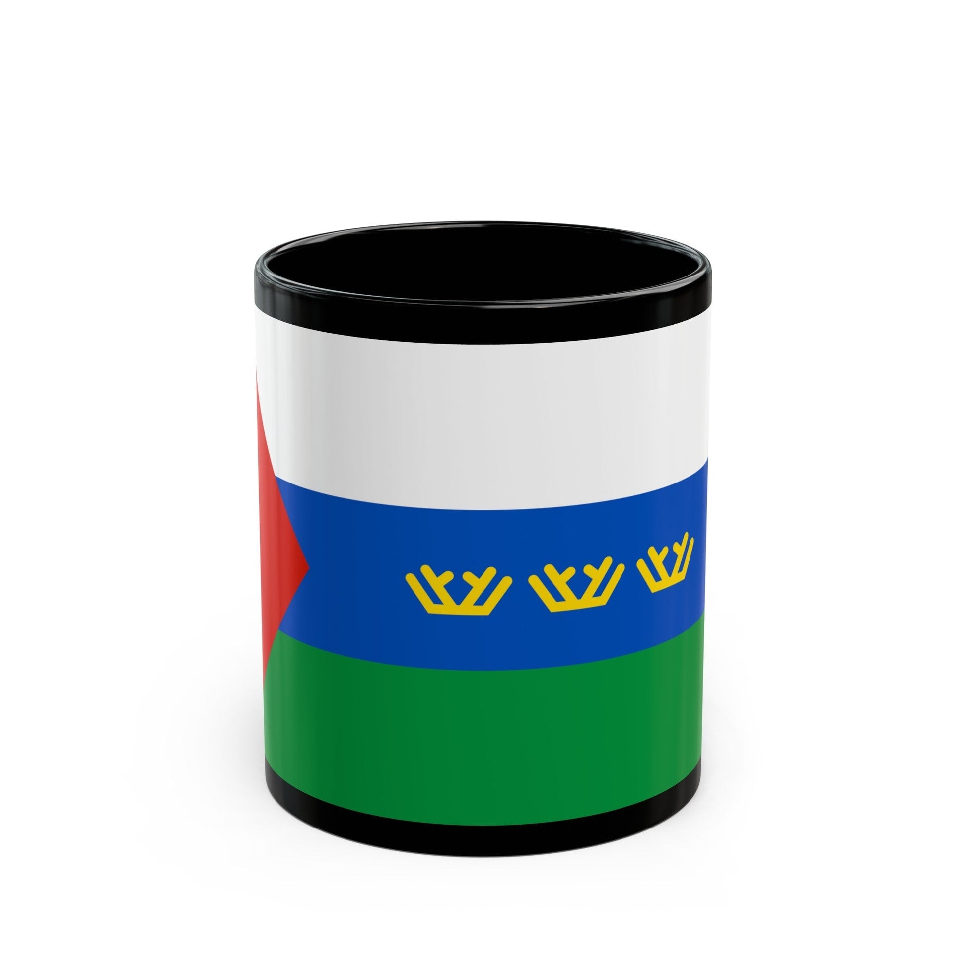 Flag of Tyumen Oblast Russia - Black Coffee Mug-11oz-The Sticker Space