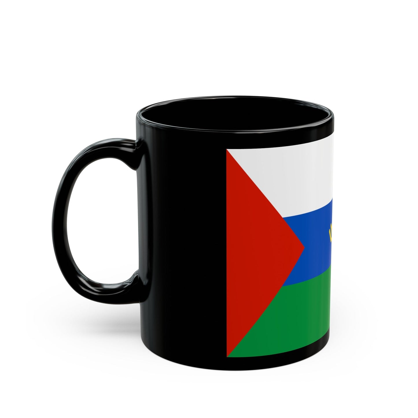 Flag of Tyumen Oblast Russia - Black Coffee Mug-The Sticker Space