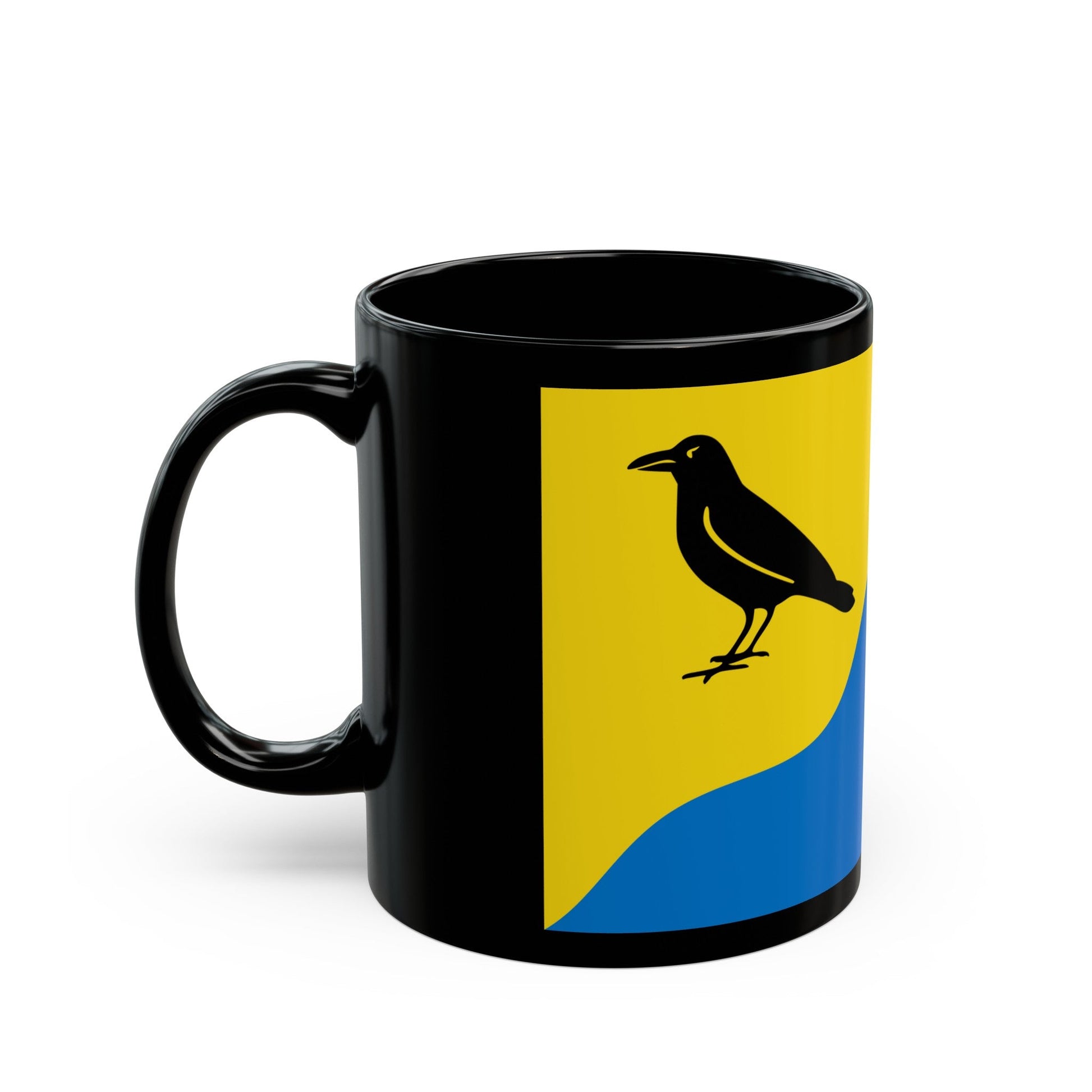 Flag of Tywyn Wales UK - Black Coffee Mug-The Sticker Space