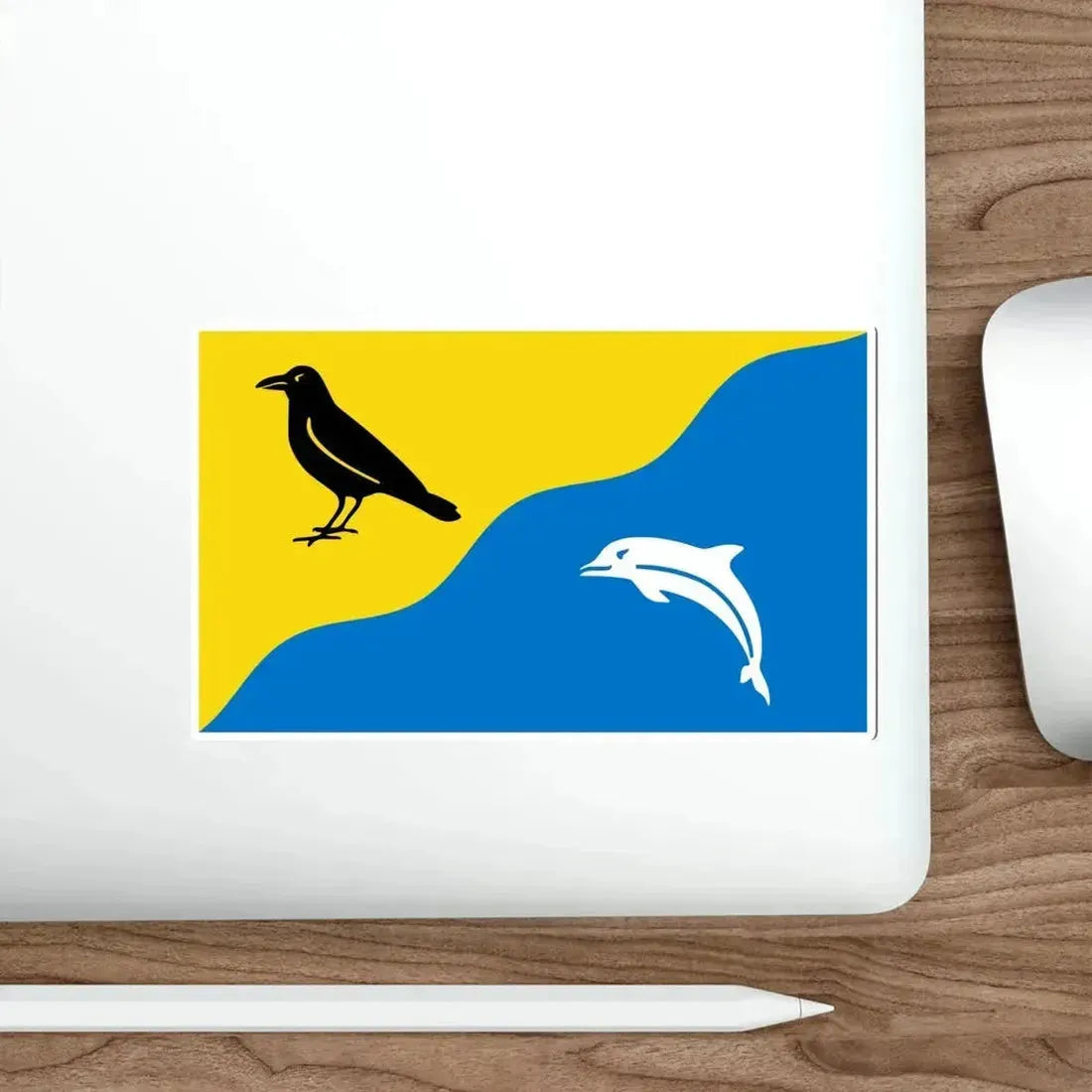 Flag of Tywyn Wales UK STICKER Vinyl Die-Cut Decal - The Sticker Space